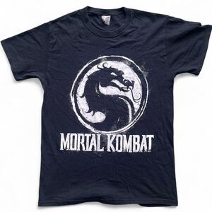 Retro Mortal Kombat Dragon Logo Graphic T-Shirt